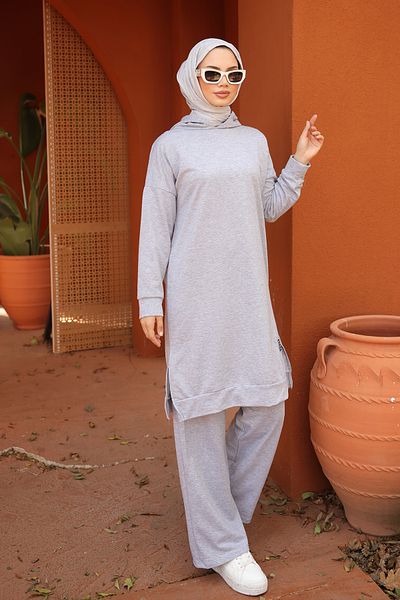 Kirazgym Two Thread Hooded Embroidered Double Set