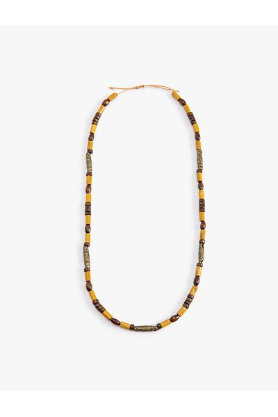 Koton Wooden Beaded Necklace Multicolor