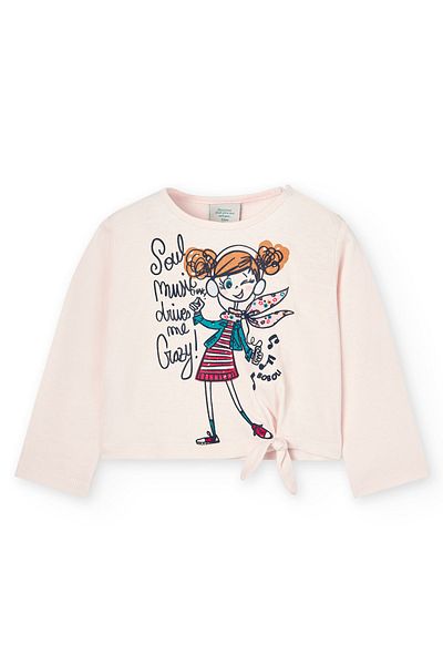 Boboli Girl's T-shirt Cream