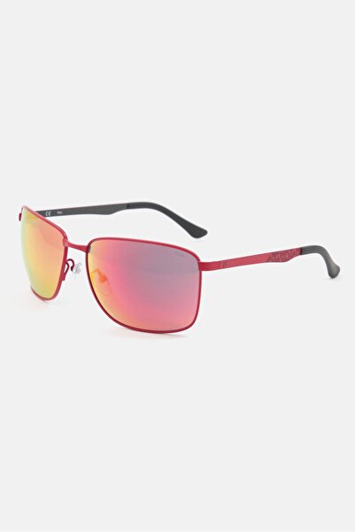 Fila Men SFI005 Square Sunglasses, Red