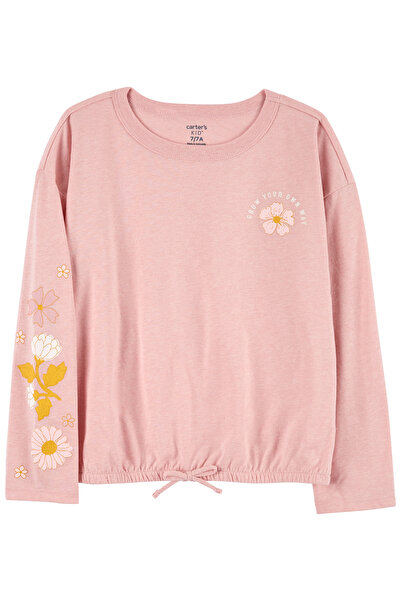 Carter's Ροζ μπλουζάκι για κορίτσι