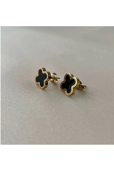 MELENY Black Steel Earrings