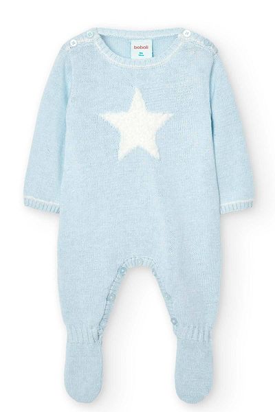 Boboli Light Blue Baby Boy Romper Set