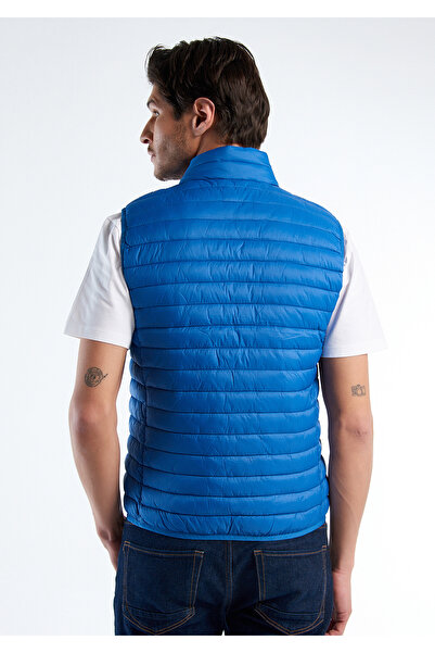 United Colors of Benetton Erkek Koyu Mavi Eco-Recyle Dolgulu Pufa Yelek
