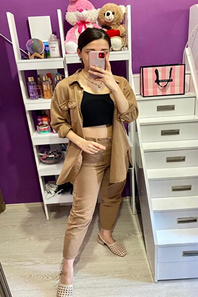 Elbee Fashion Woman Σετ πουκάμισο και παντελόνι που πλένεται