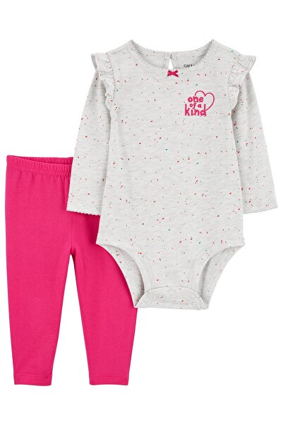 Carter's Kız Bebek 2'li Alt Üst Set Pembe