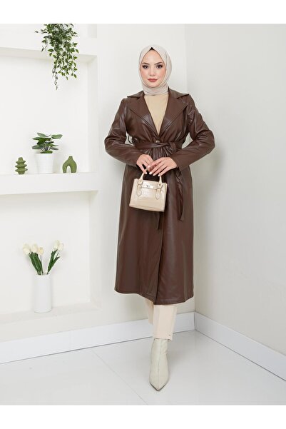 HARMAN BUTİK ΓΥΝΑΙΚΕΙΑ ΔΕΡΜΑΤΙΝΗ ΚΑΜΙΣΑ ΜΕ ΦΥΛΑΚΤΗ