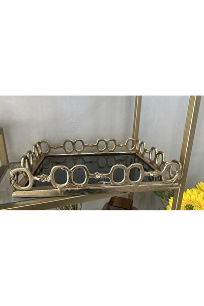Erden Home Design DD DİKDÖRTGEN TEPSİ GOLD