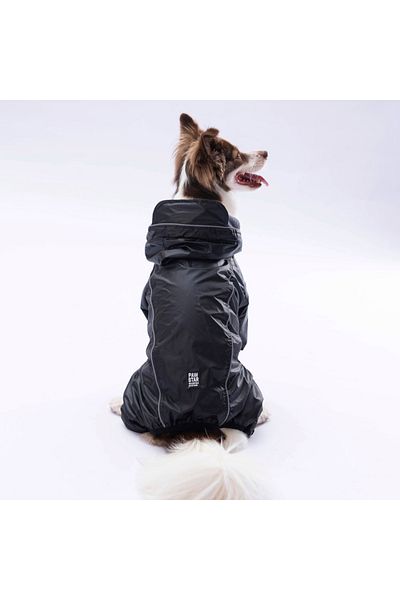 Pawstar Monsoon Small-Medium-Large Breed Fleece Winter Jumpsuit Raincoat