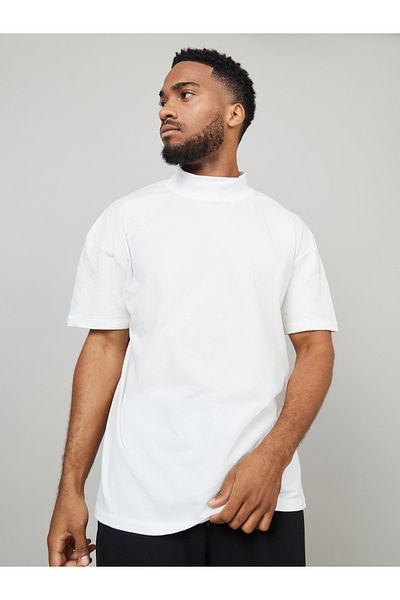 Styli Mock Neck Oversize T Shirt
