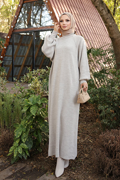 Kirazgym Φόρεμα με μακρύ πλεκτό μανίκι