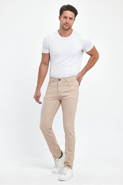 yakamor Ανδρικό παντελόνι εφαρμοστό Gabardine