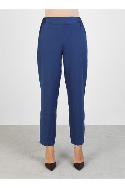 Refka Aerobin Drawstring Detailed Blouse & Trousers Set - Navy Blue -