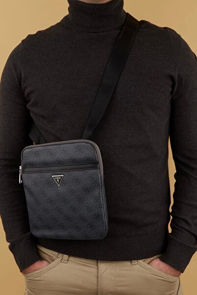 Guess Torino Erkek Siyah Çapraz Askılı Çanta HMEVZLP2223-BLA