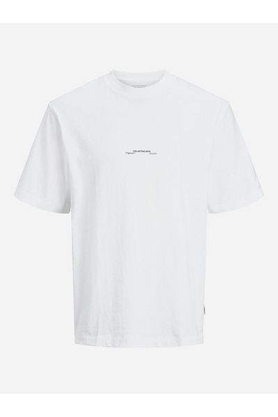 Jack & Jones Relaxed Fit Mono Graphic Crew Neck T-Shirt
