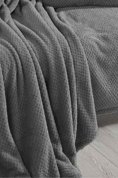 LADYNİL Wellsoft Green Throw Pillow Cover - Seat Cover and Tv Blanket 180X200 2 Pieces 45X45