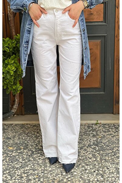 yeşim özcan بنطلون أبيض من Yeşim Özcan - 123Y32105