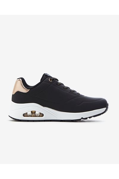 SKECHERS Uno Shimmer Away - Γυναικεία Μαύρα Αθλητικά Παπούτσια 155196 BLK