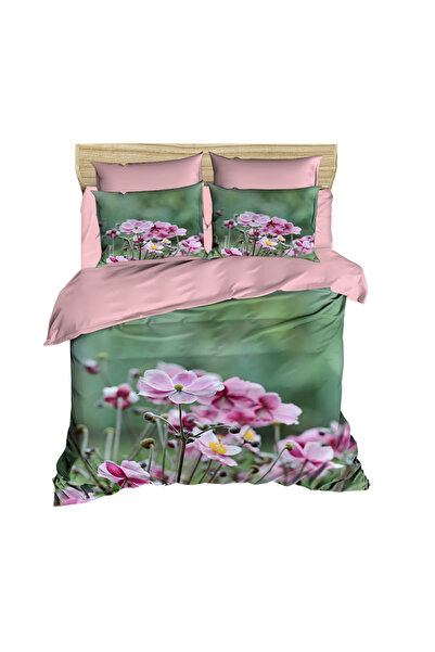 Fabeteks Anemone Flower 3D Digital Double Duvet Cover Set