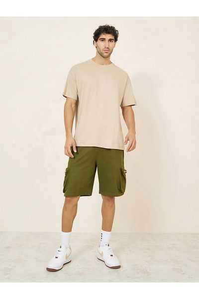 Styli Basic Crew Neck Oversized T-Shirt