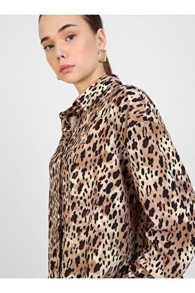 Refka Leopar Desenli Gömlek - Refka