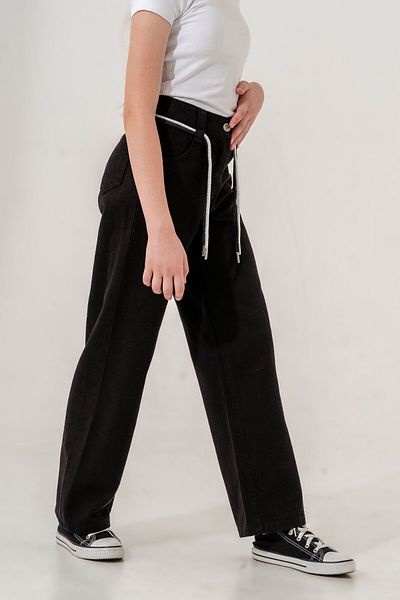 GİYİCEM Girl's Colored Linen Pants