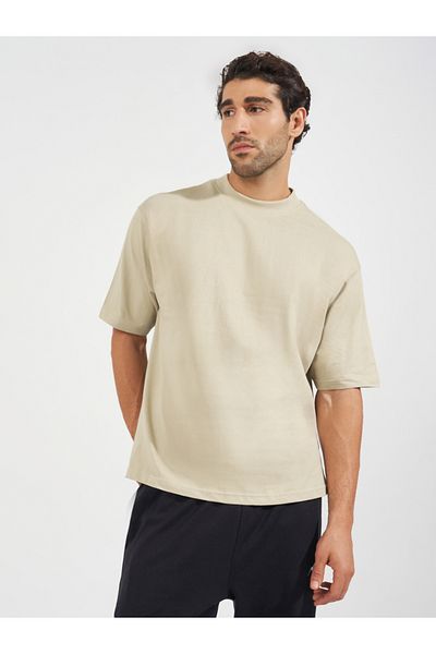 Styli Mock Neck Oversized T-Shirt