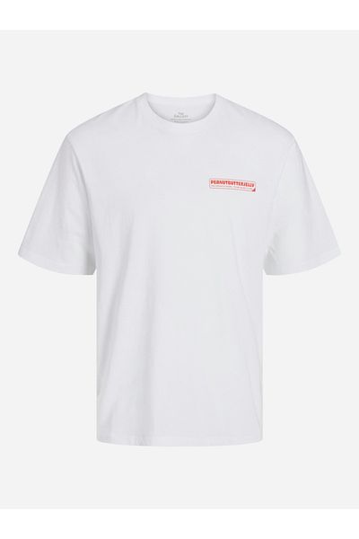 Jack & Jones Peanut Butter Jelly Graphic Print Crew Neck T-Shirt