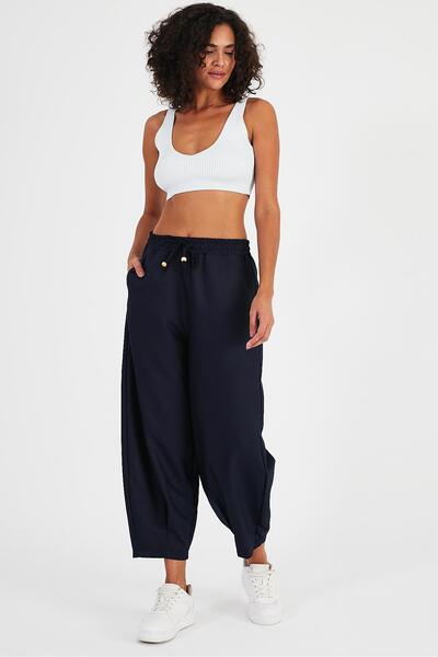 ALEXANDERGARDI Navy Blue Shalwar Pants with Pockets (B24-003)