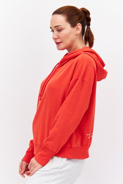 Sage Collective Women Sportswear Fit Long Sleeve Training Sweatshirt, Red