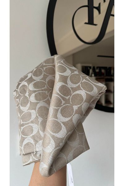 MODA SCARF Εισαγόμενο σάλι Coach Silk από βαμβάκι