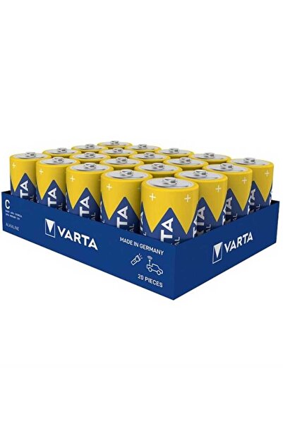 Varta 20Lİ VARTA 4014 C SİZE ORTA BOY  ENDÜSTRİYEL AKALİN