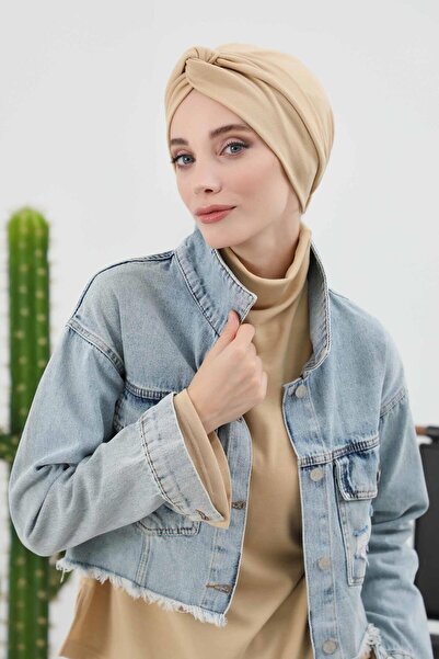 Aisha's Design Mihrace Χειμερινό Μπονέ, b-4ıv, Μπεζ