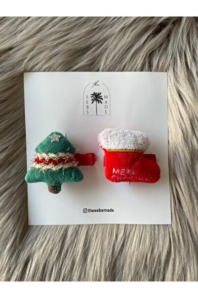 SEBSMADE Yeni Yıl Noel Baba Yılbaşı Christmas New Year Klips Toka Set