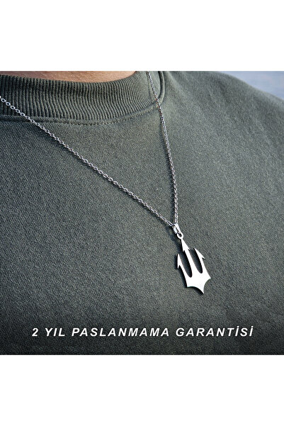 Liber قلادة ترايدنت - ستانلس ستيل