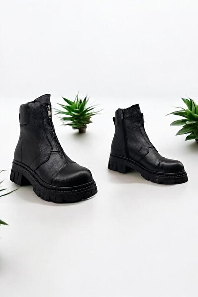 ALBİNİ Albini 25100041K Siyah Hakiki Deri Kadın Casual Günlük Bot