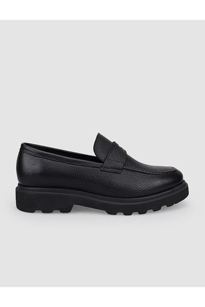 Cabani 100% Genuine Leather Black Men's Casual Shoes