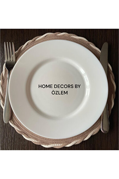 home decors by özlem 2 Kişilik 2 Parça Amerikan Servis Supla Takımı Tabak Alt...