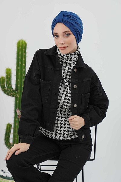 Aisha's Design بونيه شتوي - حزام أمامي مفصل، b-68rb