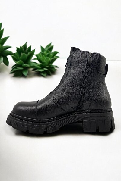 ALBİNİ Albini 25100041K Siyah Hakiki Deri Kadın Casual Günlük Bot