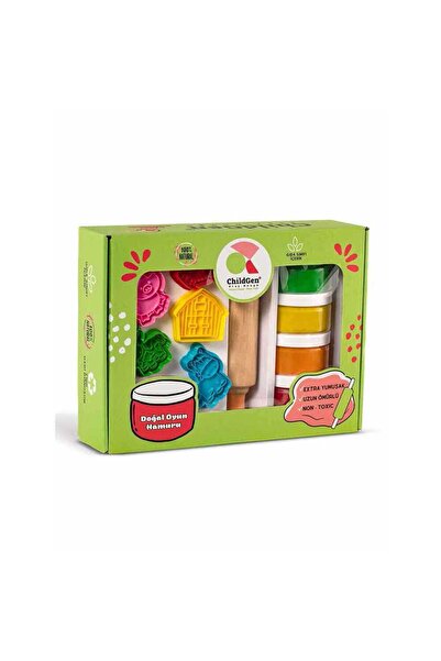ChildGen Premıum Set - Çiftlik4 Adet Oyun Hamuru 1 Adet Merdane 12 Adet Detay...