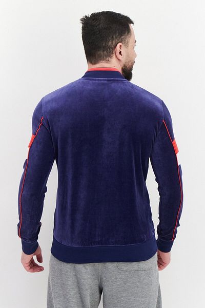 Fila Men Sportswear Fit Mock Neck Long Sleeve Training Jackets, Blue