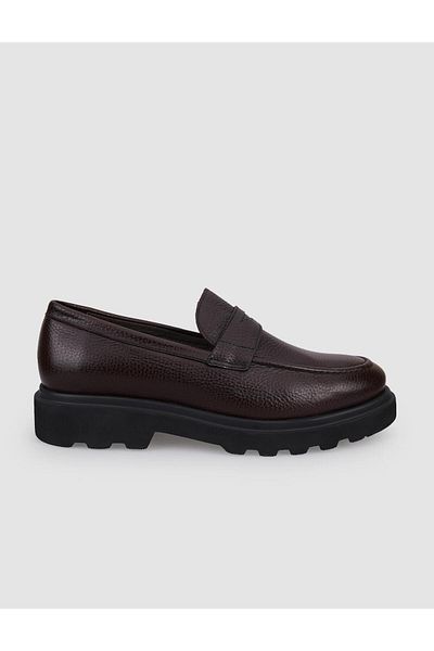 Cabani 100% Genuine Leather Brown Men's Casual Shoes