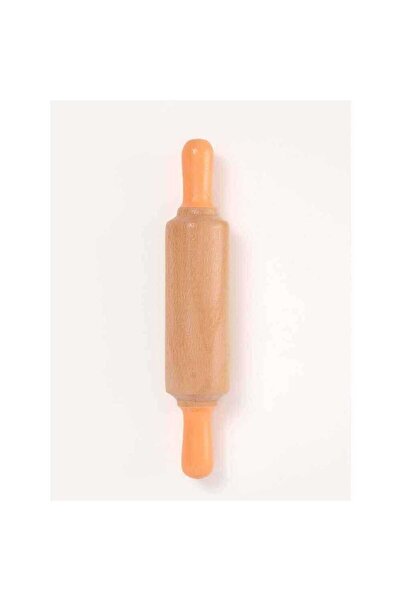 ChildGen Doğal Ahşap Merdane - Pastel Turuncu 0.05.04.102