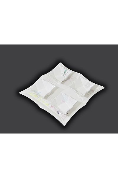 Lucena Five Piece Square Breakfast Set