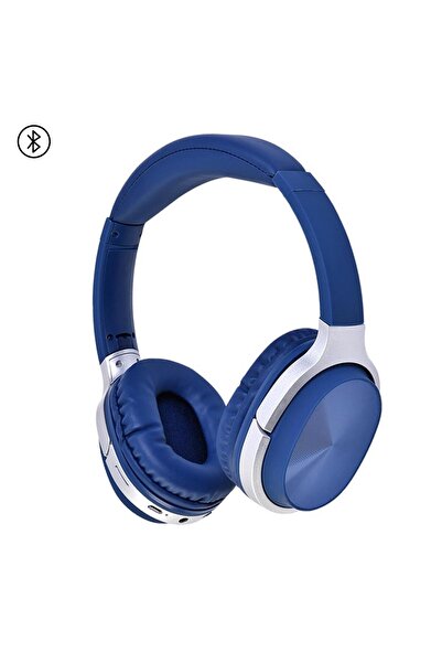 Sunix 20w Süper Bass Csr Çip 200 Saat Bekleme Süreli 5.0 Kulak Üstü Bluetooth Kulaklık Mavi Blt-20