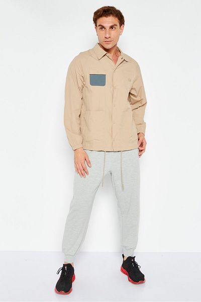 adidas Men Sportswear Fit Training Jacket, Taupe