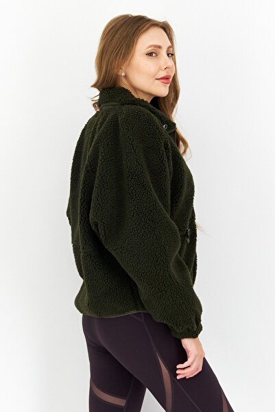 Andrew Marc Women Sportswear Fit Faux Fur Outdoor Jacket, Olive