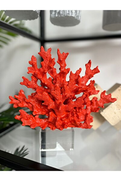 7SEPCOLLECTİON KOYU TURUNCU MERCAN OBJE