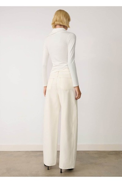 MANGO Woman Pulover tricotat cu guler deschis